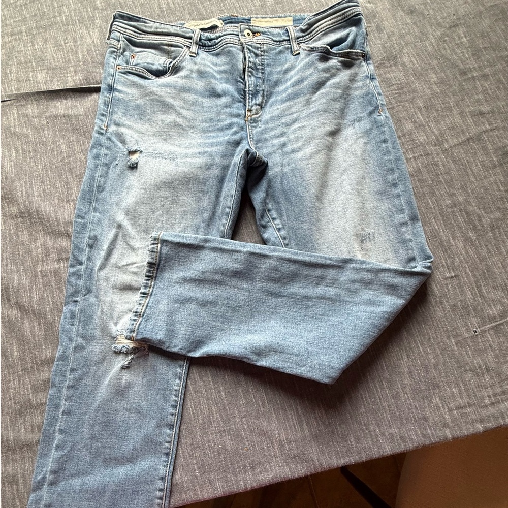 Pilcro Light Blue Distressed Jeans